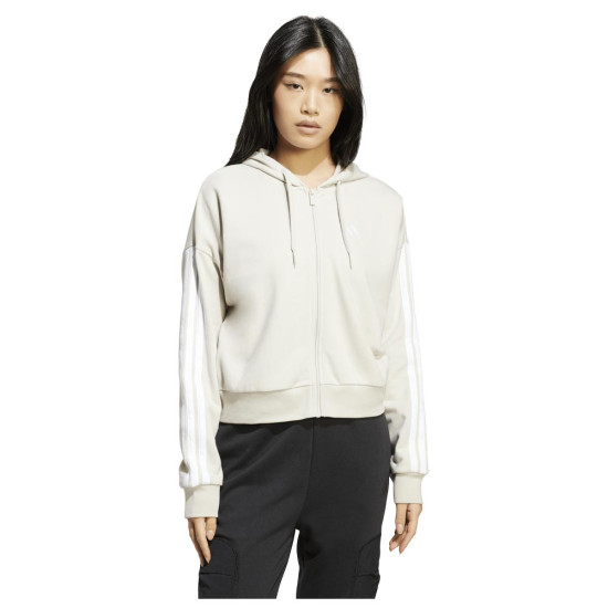 Adidas Γυναικεία ζακέτα Essentials 3-Stripes French Terry Full-Zip Hoodie Adidas Γυναικεία ζακέτα Essentials 3-Stripes French Terry Full-Zip Hoodie
